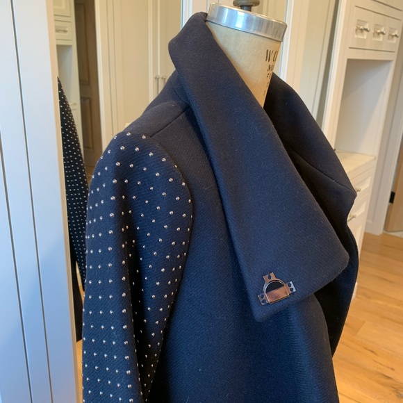Zara navy embellished jacket - Picture 4 of 11